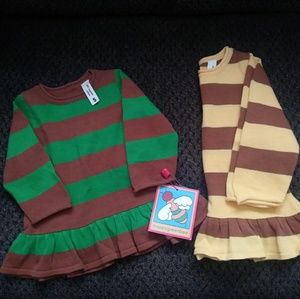 HappyGreenBee Organic cotton tunics girls 6-12 mo